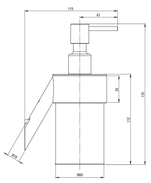 Deante Silia, dávkovač mydla 250ml, chrómová, DEA-ADI_0421