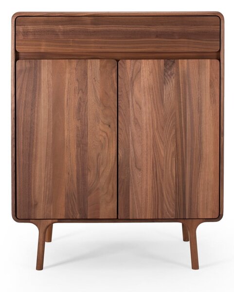 Hnedá komoda z orechového dreva 90x110x45 cm Fawn – Gazzda