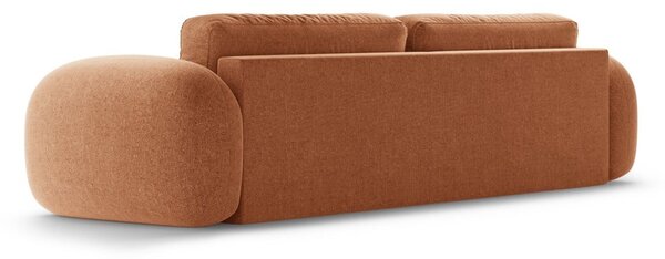 Ženilková rozkladacia/s úložným priestorom pohovka v tehlovej farbe 262 cm Tonale – Cosmopolitan Design