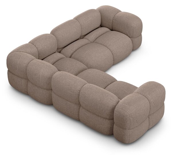 Hnedá rohová pohovka Loretto – Cosmopolitan Design