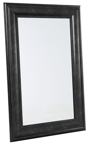 Závesné nástenné zrkadlo čierne 61 x 91 cm syntetický materiál minimalistický dizajn škandinávsky štýl