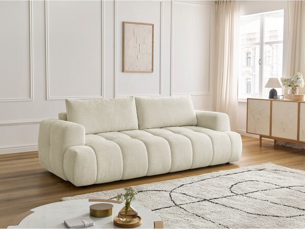Béžová rozkladacia/s úložným priestorom pohovka 251 cm Fuji – Bobochic Paris