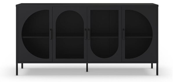 Čierna komoda 160x90 cm Tayra – Marckeric