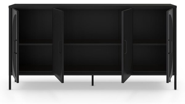 Čierna komoda 160x90 cm Tayra – Marckeric