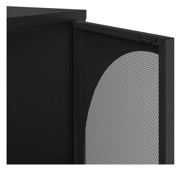 Čierna komoda 160x90 cm Tayra – Marckeric