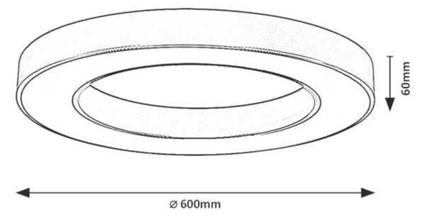 Stropné svietidlo LED 3000–6500K čierna IP20 Rabalux CIRANO 71361