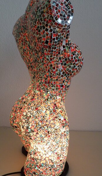 Stolná lampa ART -Torzo ženy 60 cm