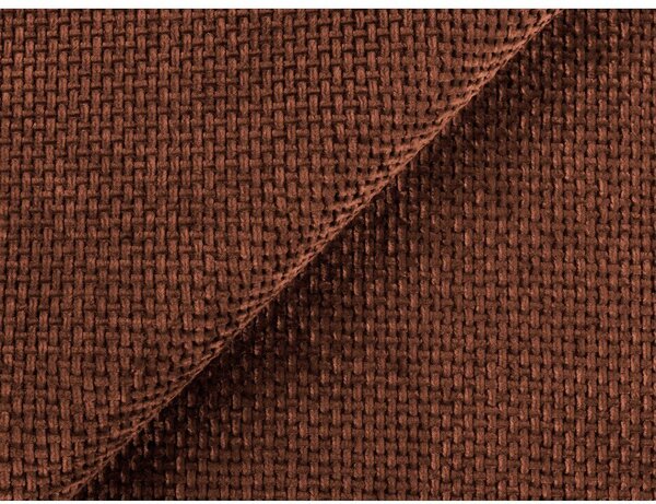 Čalúnená dvojlôžková posteľ v terakotovej farbe s úložným priestorom s roštom 160x200 cm Keoni – Makamii