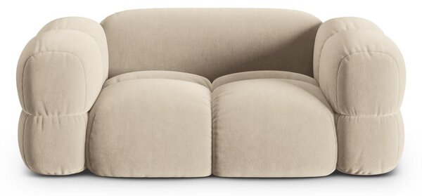 Béžová zamatová pohovka 180 cm Loretto – Cosmopolitan Design