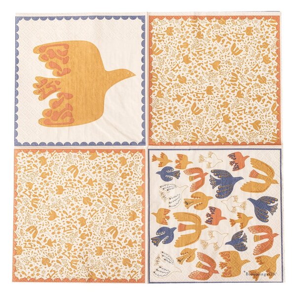 Papierové obrúsky v súprave 20 ks 33x33 cm Anniversary – Bloomingville