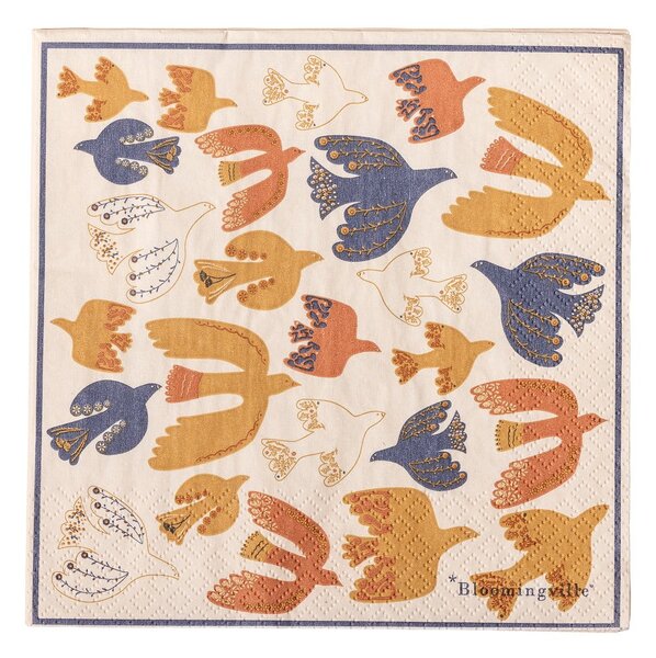Papierové obrúsky v súprave 20 ks 33x33 cm Anniversary – Bloomingville