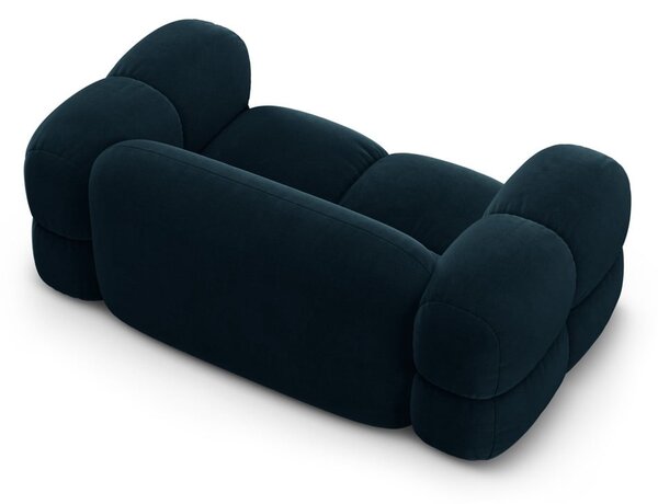 Tmavomodrá zamatová pohovka 180 cm Loretto – Cosmopolitan Design