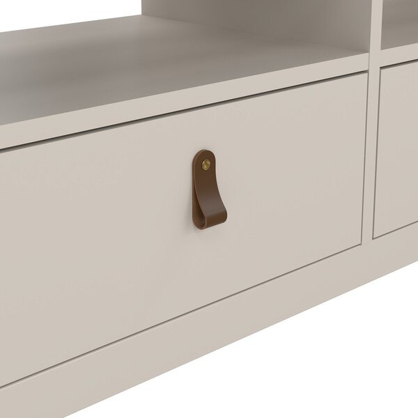 Sivobéžový TV stolík 151x54x38 cm Madrid – Tvilum