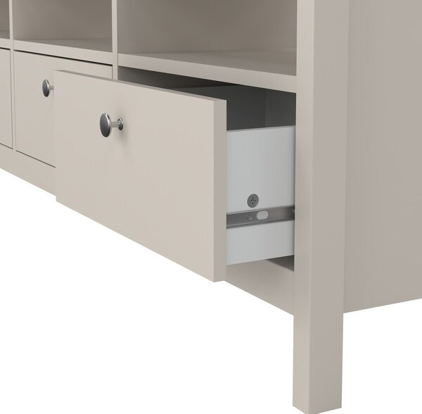 Sivobéžový TV stolík 151x54x38 cm Madrid – Tvilum