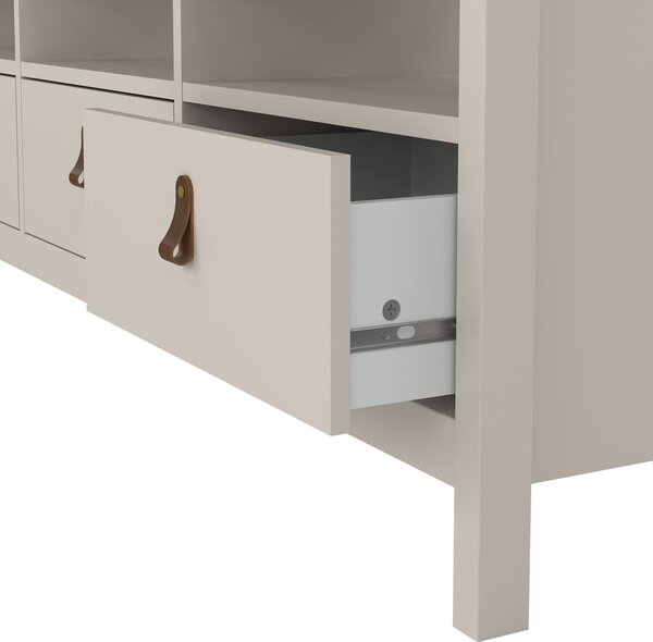 Sivobéžový TV stolík 151x54x38 cm Madrid – Tvilum