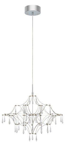 LED závesné svietidlo v striebornej farbe ø 60 cm Efesos – Markslöjd