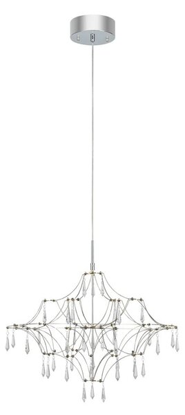 LED závesné svietidlo v striebornej farbe ø 60 cm Efesos – Markslöjd
