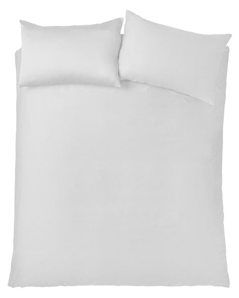 Biele obliečky na dvojlôžko/predĺžené z bavlneného saténu 230x220 cm Cotton Sateen – Bianca
