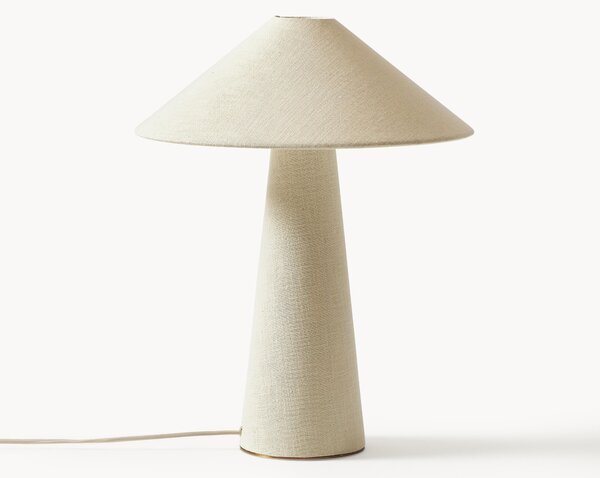 Veľká stolová lampa z ľanu Ilena