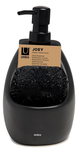 Čierny keramický dávkovač mydla 590 ml Joey – Umbra