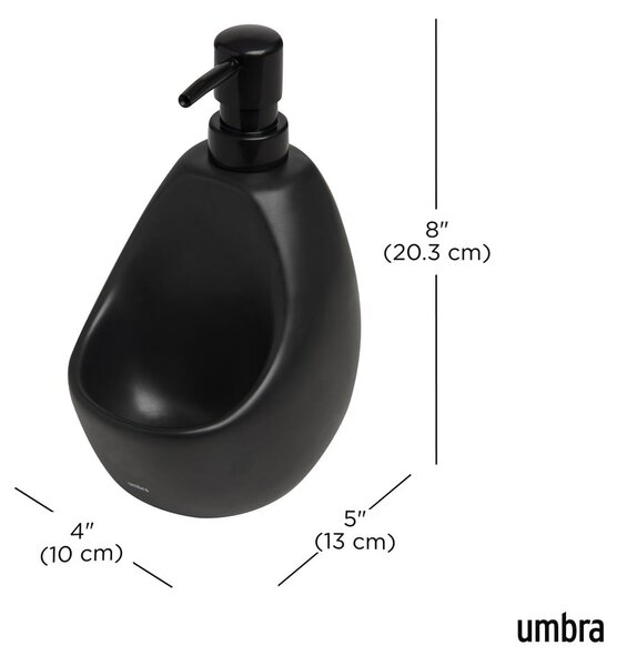 Čierny keramický dávkovač mydla 590 ml Joey – Umbra