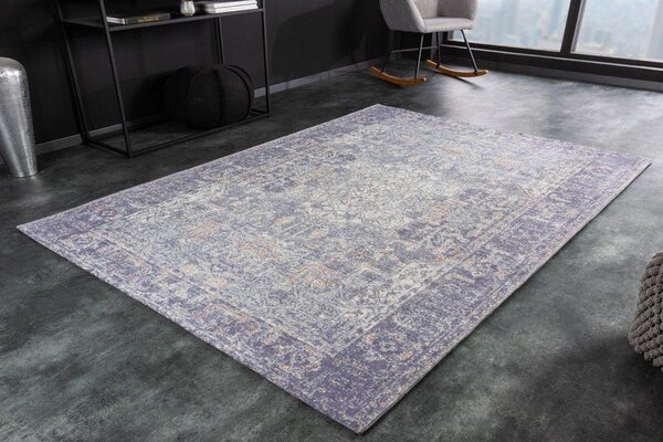 Nemecko - Orientálny bavlnený koberec OLD MARRAKESH 230x160 cm, modrý, bavlna