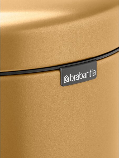 Nášľapný oceľový odpadkový kôš v zlatej farbe 30 l NewIcon – Brabantia