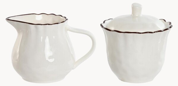 Porcelánový džbánik na mlieko's cukorničkou Morn, 2 ks