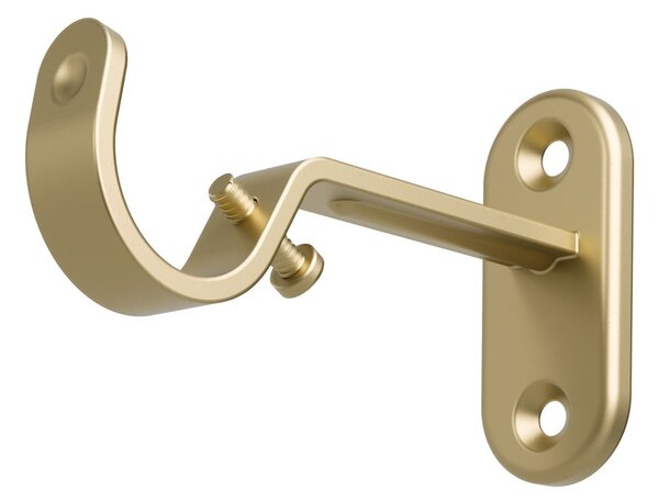 Matne zlatá oceľová roztiahnuteľná garniža 107 - 305 cm Flute – Umbra