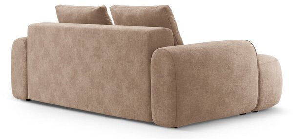 Svetlohnedá zamatová pohovka 200 cm Linz – Cosmopolitan Design