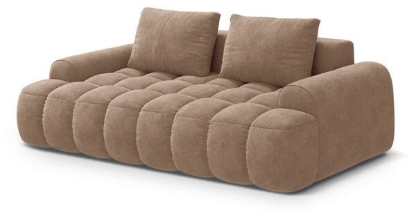 Svetlohnedá zamatová pohovka 200 cm Linz – Cosmopolitan Design