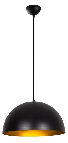 Čierne závesné svietidlo s kovovým tienidlom ø 40 cm Coppa – Opviq lights