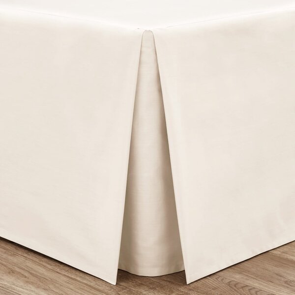 Krémový perkálový poťah na rám postele 150x200 cm Easy Iron Percale – Catherine Lansfield