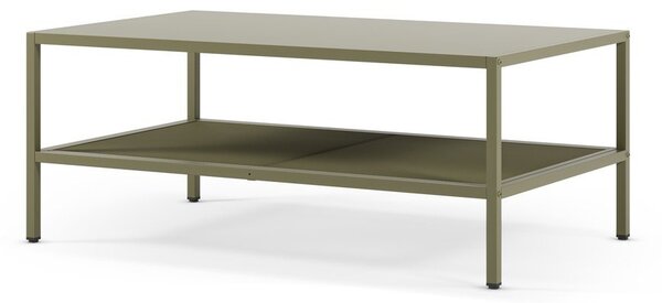Zelený kovový konferenčný stolík 60x100 cm Fayna – Marckeric