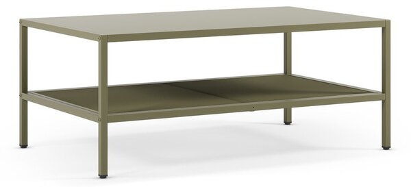 Zelený kovový konferenčný stolík 60x100 cm Fayna – Marckeric