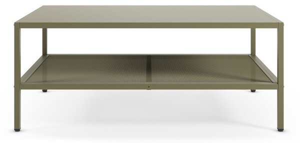 Zelený kovový konferenčný stolík 60x100 cm Fayna – Marckeric
