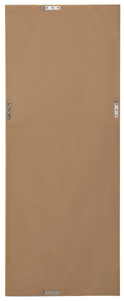 Nástenné zrkadlo strieborné a zlaté obdĺžnikové 50 x 130 cm minimalistický dizajn art deco spálňa obývacia izba