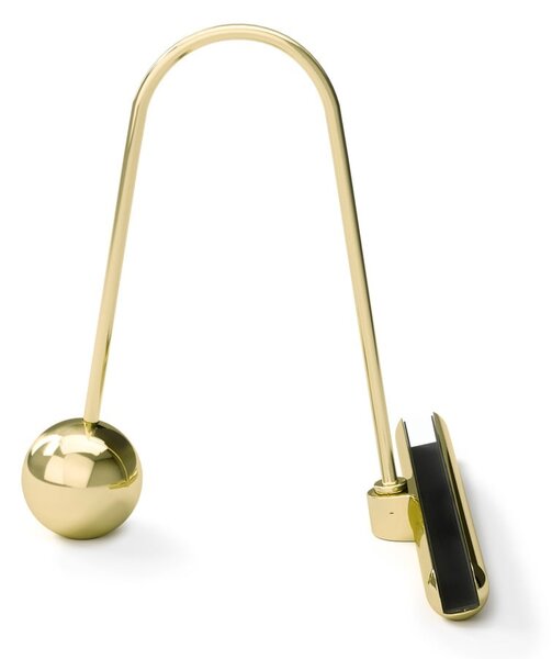 Sklenený stojací rámček v zlatej farbe 19x23 cm Flute – Umbra