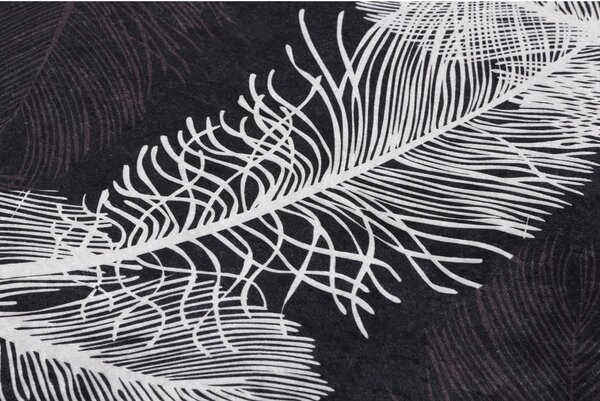 Antracitové kúpeľňové predložky v súprave 2 ks 60x100 cm Alisan – Foutastic