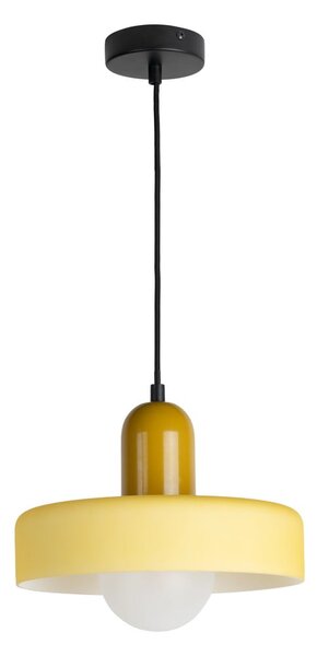 Žlté závesné svietidlo ø 25 cm Opaco Grato – Leitmotiv
