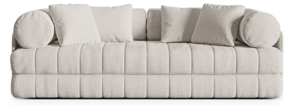 Béžová rozkladacia pohovka z textílie buklé 206 cm Kemi – Cosmopolitan Design