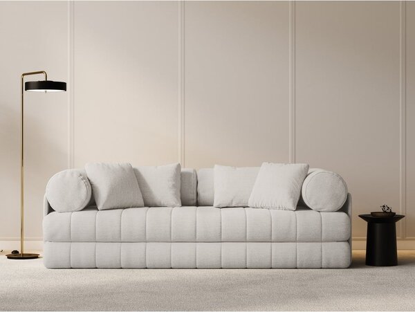 Béžová rozkladacia pohovka z textílie buklé 206 cm Kemi – Cosmopolitan Design