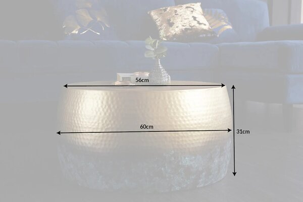 Konferenčný stolík ORIENT III. 60 cm - zlatá
