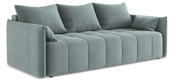 Modrá rozkladacia/s úložným priestorom pohovka 225 cm Moku – Makamii