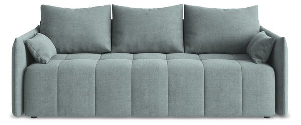 Modrá rozkladacia/s úložným priestorom pohovka 225 cm Moku – Makamii