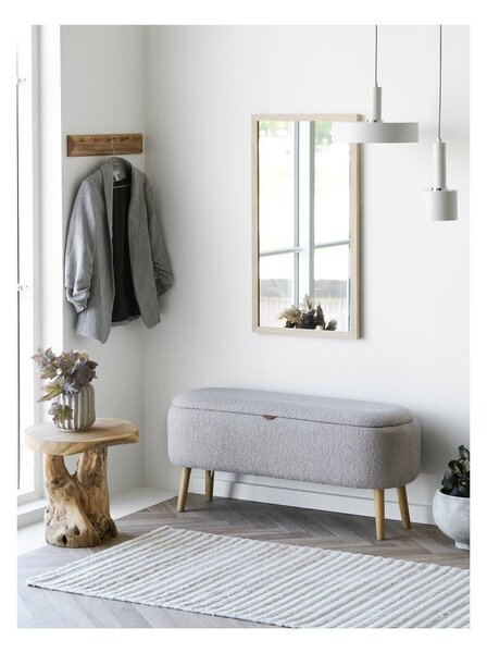 Nástenný vešiak z dubového dreva v prírodnej farbe 50 cm Barco – House Nordic