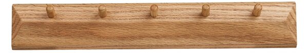 Nástenný vešiak z dubového dreva v prírodnej farbe 50 cm Barco – House Nordic