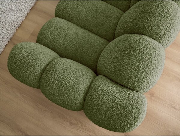 Zelená pohovka z textílie buklé 232 cm Hippolyte – Bobochic Paris