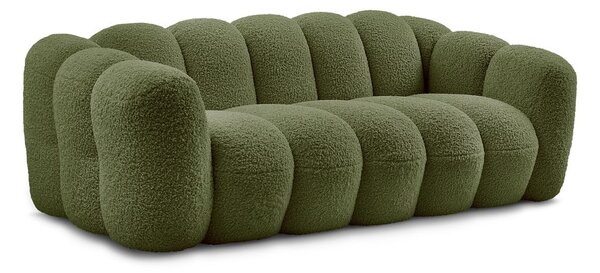 Zelená pohovka z textílie buklé 232 cm Hippolyte – Bobochic Paris