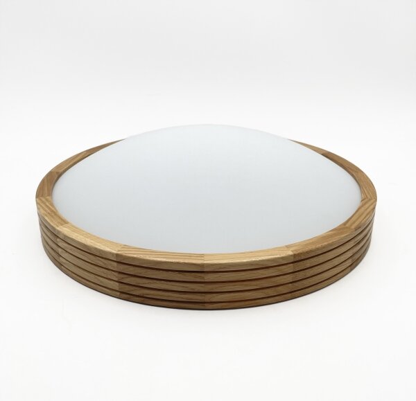 Brilagi - LED stropné svietidlo CARVALHO MODERN SLIM 2xE27/60W/230V, priemer 37,5 cm, dub